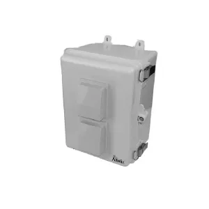 Altelix NP120907V-DIN 12x9x7 Polycarbonate + ABS Vented DIN Rail Enclosure