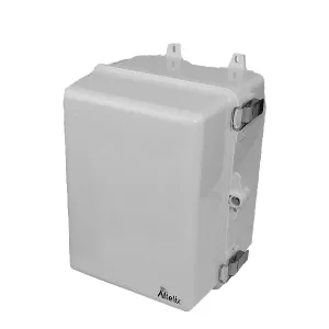Altelix NP120909M NP Series 12x9x9 Polycarbonate + ABS NEMA 4X RF Transparent Outdoor WiFi Enclosure with No-Drill PVC Equipment Mounting Plate