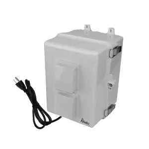 Altelix NP120909VMA1C NP Series 12x9x9 Polycarbonate + ABS Vented RF Transparent Outdoor WiFi Enclosure with No-Drill PVC Equipment Mounting Plate