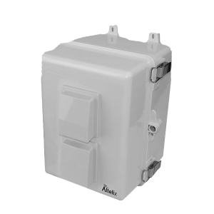 Altelix NP120909VM NP Series 12x9x9 Polycarbonate + ABS Vented RF Transparent Outdoor WiFi Enclosure with No-Drill PVC Equipment Mounting Plate