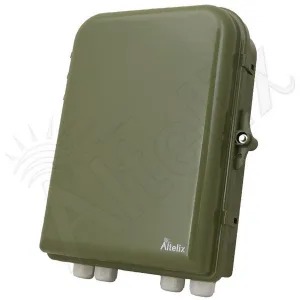 Altelix NP131004G-PKIT NP Series OD Green 13x10x4 Pole Mount IP66 NEMA 4X PC+ABS Weatherproof Utility Box with Hinged Door