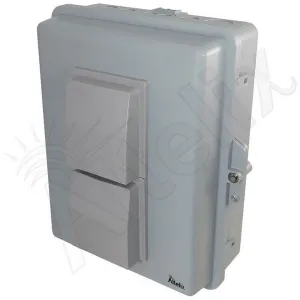 Altelix NP141105VFD1 NP Series Gray 14x11x5 Vented Polycarbonate + ABS Weatherproof NEMA Enclosure with 12 VDC Cooling Fan