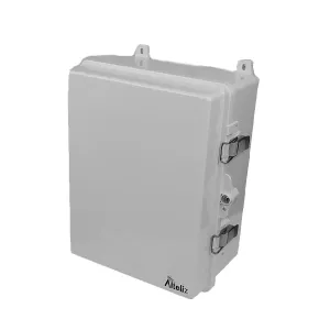 Altelix NP141107-DIN 14x11x7 Polycarbonate + ABS NEMA 4X DIN Rail Enclosure with No Cable Grommets Pre-Installed