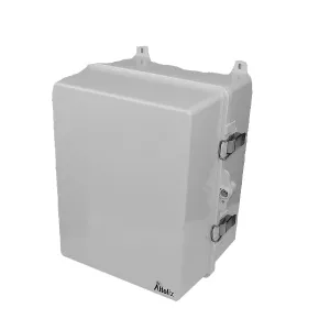 Altelix NP141109M NP Series 14x11x9 Polycarbonate + ABS NEMA 4X RF Transparent Outdoor WiFi Enclosure with No-Drill PVC Equipment Mounting Plate