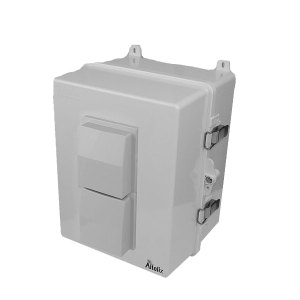 Altelix NP141109VM NP Series 14x11x9 Polycarbonate + ABS Vented RF Transparent Outdoor WiFi Enclosure with No-Drill PVC Equipment Mounting Plate