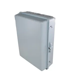 Altelix NP171406MP NP Series 17x14x6 Polycarbonate + ABS RF Transparent Outdoor WiFi Enclosure with No-Drill PVC Equipment Mounting Plate