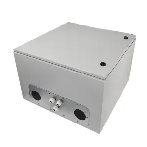 Altelix NS242416VP NS Series 24x24x16 Vented Steel Weatherproof NEMA Enclosure with Steel Equipment Mounting Plate