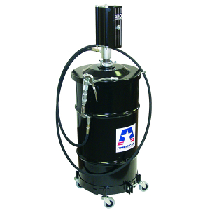 American Lube LP3004-1 Portable Grease Pump Package for 120-Pound Container Includes Pump with 3" Air Motor