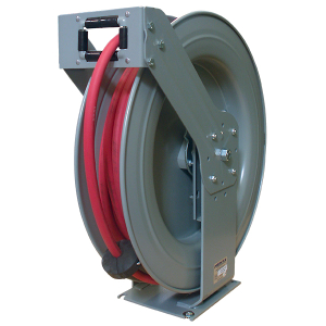 American Lube TIM-3106-100P Platinum Series 3/8" x 100' Premium Double-Arm Air/Water/WWS Reel with Rubber Hose