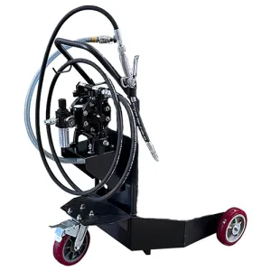 American Lube TIM-732-AL Portable, Air-Operated Oil Pump Package for 55-Gallon Drum with 1/2" Aluminum Diaphragm Pump