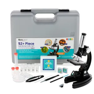 AmScope M30-ABS-KT51 IQCrew Kids Children Biological Compound Microscope Kit 120X-240X-300X-480X-600X-1200X Magnification w/ Metal Arm Kids