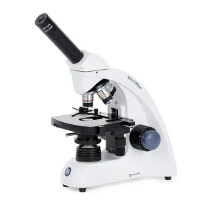 AmScope MB1051 Euromex MicroBlue Series Portable Student Monocular Compound Microscope 40X-1000X Magnification with Mechanical Stage