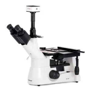 AmScope ME1400TC-5MT ME1400 Series Infinity-corrected Inverted Metallurgical Trinocular Compound Microscope 40X-1000X Magnification with Polarization and 5MP USB Camera