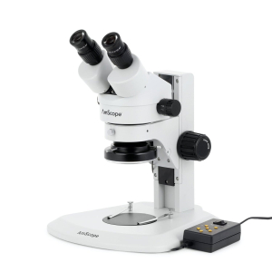 AmScope SM-1BRZZ-144A-3M3 SM-1 Series Super Widefield Zoom Binocular Stereo Microscope 3.5X-180X w/ Multi-Zone 144 LED and 3MP USB 3.0 C-mount Camera on Track Stand