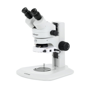 AmScope SM-1BRZ-80S-5M SM-1 Series Super Widefield Zoom Binocular Stereo Microscope 3.5X-90X w/ 80 LED Compact Ring Light and 5MP USB 2.0 C-mount Camera on Track Stand