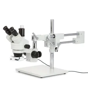 AmScope SM-4TPZ-56S-10M3 SM-4 Series Simul-Focal Zoom Trinocular Stereo Microscope 3.5X-90X Magnification with 56 LED Light and 10MP USB 3.0