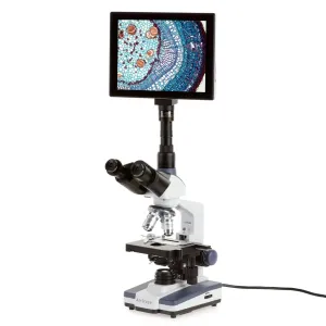AmScope T120-TP T120 Series Biological Trinocular Compound Microscope with 9.7" Touchscreen Imaging System