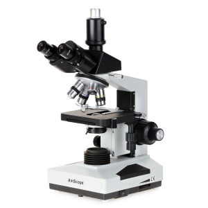 AmScope T490-3M T490 Series Simul-Focal Biological Trinocular Compound Microscope 40X-1000X Magnification with 3MP USB 2.0 C-mount Camera