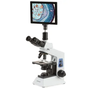 AmScope T580-TP T580 Series Biological Trinocular Compound Microscope 40X-1000X Magnification with 9.7" Touchscreen Imaging System