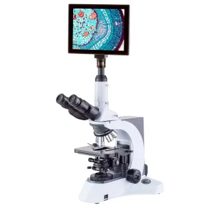 AmScope T750-TP T750 Series High-Performance Biological Trinocular Compound Microscope with 9.7" Touchscreen Imaging System