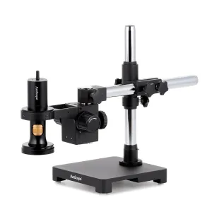 AmScope DM756W2-SAB 1080p Wi-Fi/USB All-in-One Digital Microscope 0.7X-5.6X Magnification w/ Zoom Optics on Single-Arm Boom-Stand