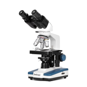 AmScope B120-5M B120 Student LED Binocular Microscope 40X-1000X w/ 3D Stage & 5MP USB 2.0 Camera