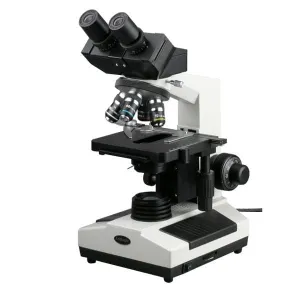 AmScope B390-10M3 B390 Series Binocular Compound Microscope 40X-1000X Magnification w/ 20W Halogen, 3D Mechanical Stage and 10MP USB 3.0 C-mount Camera