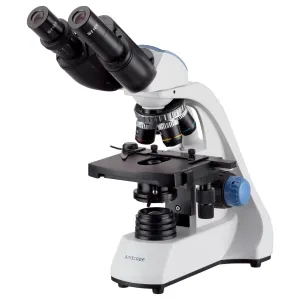 AmScope B250-E B250 Series Compact Student and Professional LED Siedentopf Binocular Compound Microscope with 3D Mechanical Stage and Optional Digital Camera