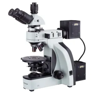 AmScope T800-PZ-5MBI T800 Series Professional Grade Polarized-Light Trinocular Compound Microscope 50X-500X with 5.3MP USB 2.0 C-mount Camera