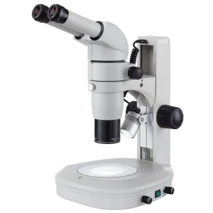 AmScope PM230 PM230 Series Zoom Binocular Stereo Microscope 8X-80X Magnification on Track Stand w/ Common Main Objective(CMO) and Dual Illumination