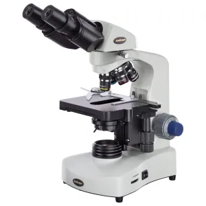 AmScope B340C-LED-E B340 Series Student and Professional Siedentopf Binocular Compound Microscope 40X-2500X w/ 3W LED, 3D Mechanical Stage and 1MP Digital Camera