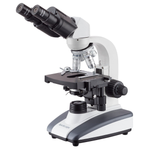 AmScope B360C-LED-E B360 Series Biological Binocular Compound Microscope 40X-2500X Magnification with LED, Siedentopf and 1MP Digital Eyepiece