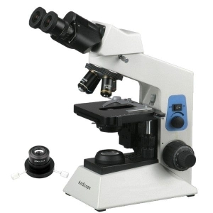 AmScope B580-DK B580 Series Simul-Focal Darkfield Biological Binocular Compound Microscope with 20W Halogen and Optional Digital Camera