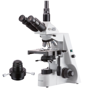 AmScope T660A-DKO-5MBI Darkfield Trinocular Compound Microscope 40X-1500X Magnification w/ 20W Halogen, Oil Condenser and 5.3MP Back-Lit USB 2.0 Camera