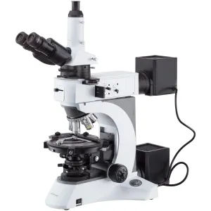 AmScope PZ620TB-9MG3 PZ620 Series Advanced Trinocular Compound Microscope 50X-2000X w/ Dual Illumination Infinity-Corrected Polarizing Light and 9MP Color Global Shutter Camera
