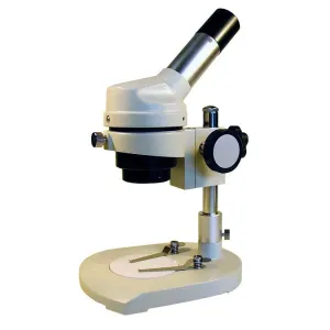 AmScope K104-X K104 Series Excellent Dissecting Monocular Stereo Microscope 10X-20X Magnification on Pillar Stand