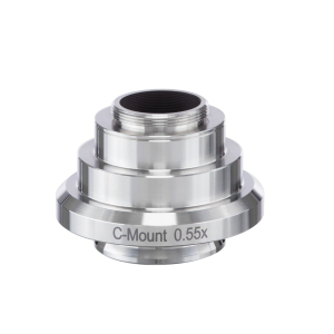 AmScope AD-C05-LC 0.55X Stainless Steel C-mount Camera Adapter for Leica Microscopes