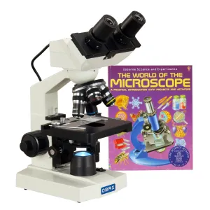 AmScope MD82EZ10-WM 40X-2500X 1.3MP Digital Integrated Microscope w/ LED Illumination + Book