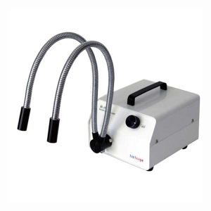 AmScope HL150-AY 150W Dual Gooseneck Fiber-Optic Illuminator