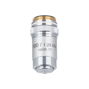 AmScope A100X-V300 100X (Oil) Achromatic Microscope Objective for Compound Microscopes