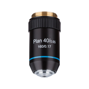 AmScope PA40X-B 40X Plan Achromatic Microscope Objective Lens with Black Finish