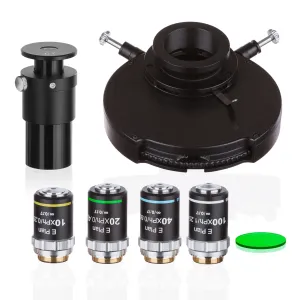 AmScope PCT720-INF Phase Contract Turret Kit for T720 with Infinity-corrected Plan Lenses