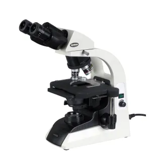 AmScope B650C Outlet B650 Series Infinity-Corrected Plan Biological Binocular Compound Microscope 40X-2500X Magnification w/ 20W Halogen, 3D Mechanical Stage