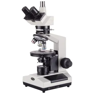 AmScope PZ200TB PZ200 Series Polarizing Trinocular Compound Microscope 40X-800X Magnification
