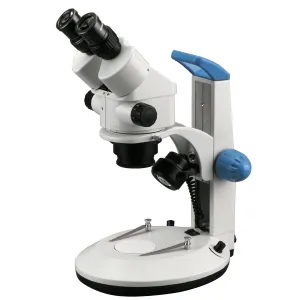 AmScope SM-2BR-V331 SM-2B Series Super Widefield Stereo Binocular Microscope 7X-45X Magnification w/ Track Stand and Dual Lighting