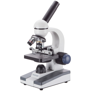 AmScope M150C-MS M150 Series Portable LED Monocular Student Compound Microscope 40X-1000X Magnification With Mechanical Stage