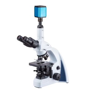 AmScope T670Q-PL-HD22 Trinocular Compound Microscope 40X-1000X Magnification w/ Koehler LED and 1080P HDMI C-mount Camera