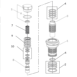 Anest Iwata 04001390 Pilot Valve 'O' Ring Kit