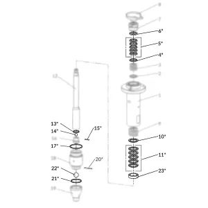 Anest Iwata 4002020 Fluid Pump Maintenance Kit