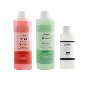 Apera Instruments AI1108 pH Calibration Solution Kit 7.00, 4.00 (8oz)+3M KCL Soaking solution (4oz)